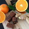 Lingotes Artesanos de Chocolate, Jenjibre y Naranja (4x 80gr)